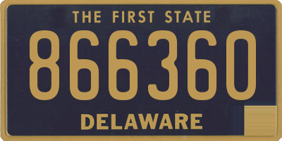 DE license plate 866360