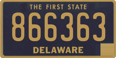 DE license plate 866363