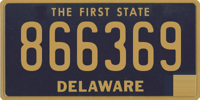 DE license plate 866369
