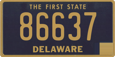 DE license plate 86637