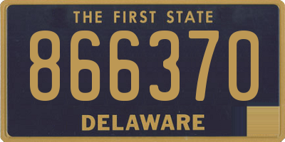 DE license plate 866370