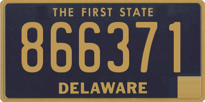 DE license plate 866371
