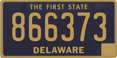 DE license plate 866373