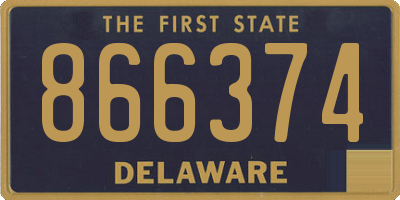 DE license plate 866374
