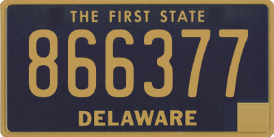 DE license plate 866377