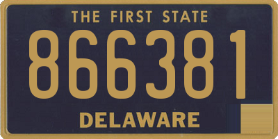 DE license plate 866381
