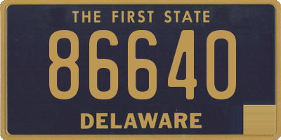 DE license plate 86640