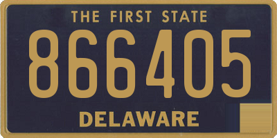 DE license plate 866405