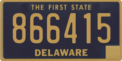 DE license plate 866415
