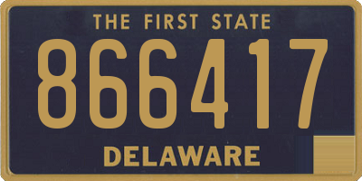 DE license plate 866417