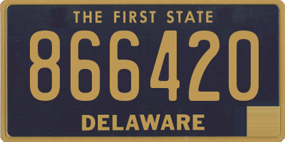 DE license plate 866420