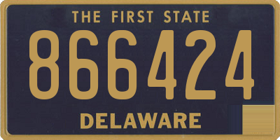 DE license plate 866424