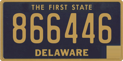 DE license plate 866446