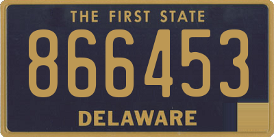 DE license plate 866453