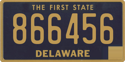 DE license plate 866456