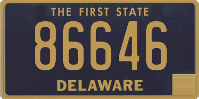 DE license plate 86646