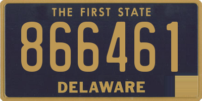 DE license plate 866461