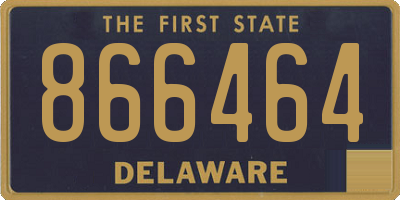 DE license plate 866464