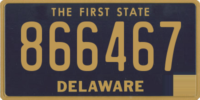 DE license plate 866467