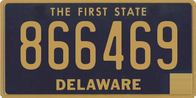 DE license plate 866469