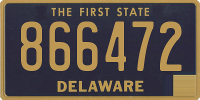 DE license plate 866472