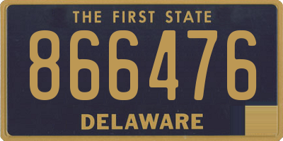DE license plate 866476