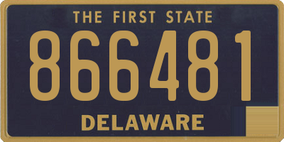 DE license plate 866481