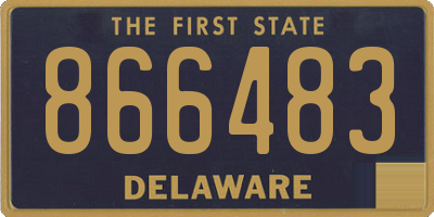 DE license plate 866483