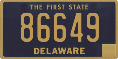 DE license plate 86649