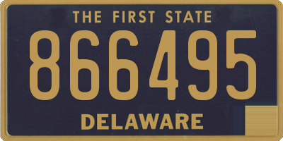 DE license plate 866495