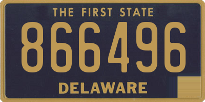 DE license plate 866496