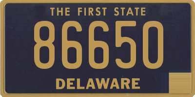 DE license plate 86650