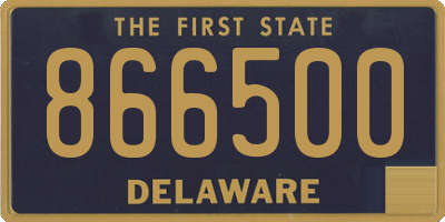 DE license plate 866500