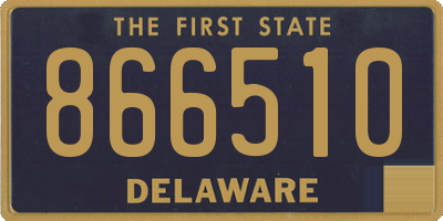 DE license plate 866510