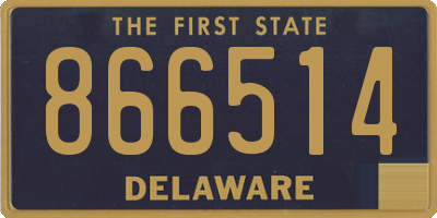 DE license plate 866514