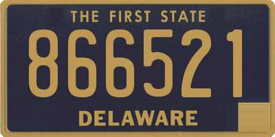 DE license plate 866521
