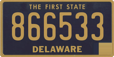 DE license plate 866533