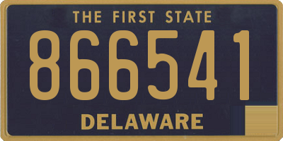 DE license plate 866541