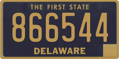 DE license plate 866544