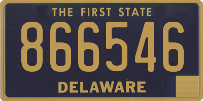 DE license plate 866546
