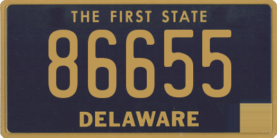 DE license plate 86655