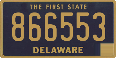 DE license plate 866553