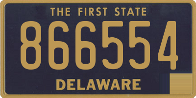 DE license plate 866554