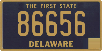 DE license plate 86656