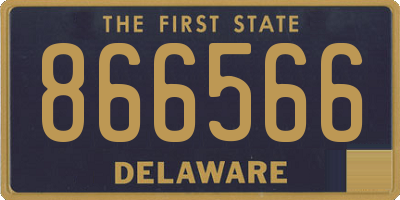 DE license plate 866566