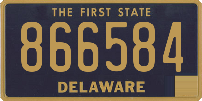 DE license plate 866584