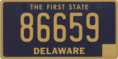DE license plate 86659