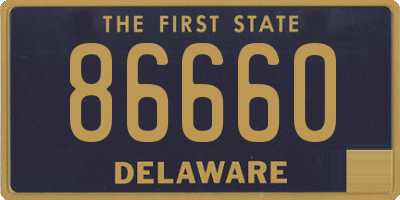 DE license plate 86660