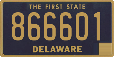 DE license plate 866601