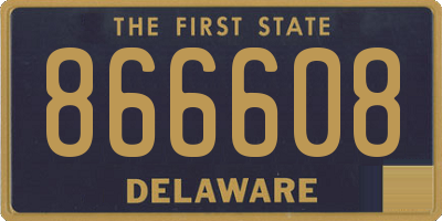 DE license plate 866608